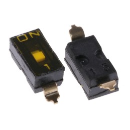 5 pcs - Omron 1 Way Surface Mount DIP Switch SPST