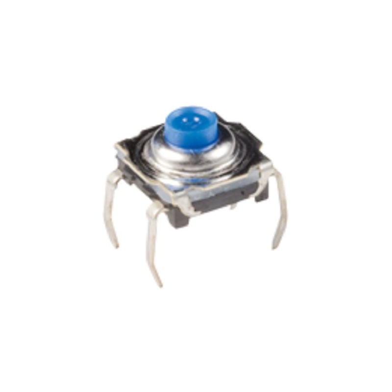 5 pcs - IP60 Silver Standard Tactile Switch, SPST 50 mA Surface Mount