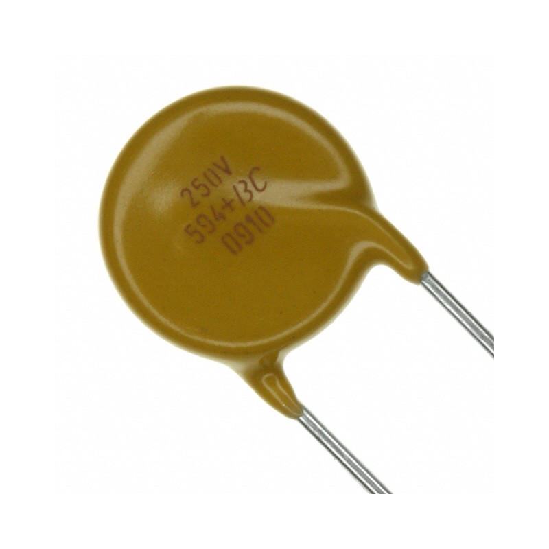 1 pcs : VDRS10P250BSE - VARISTOR 390V 2.5KA DISC 12MM