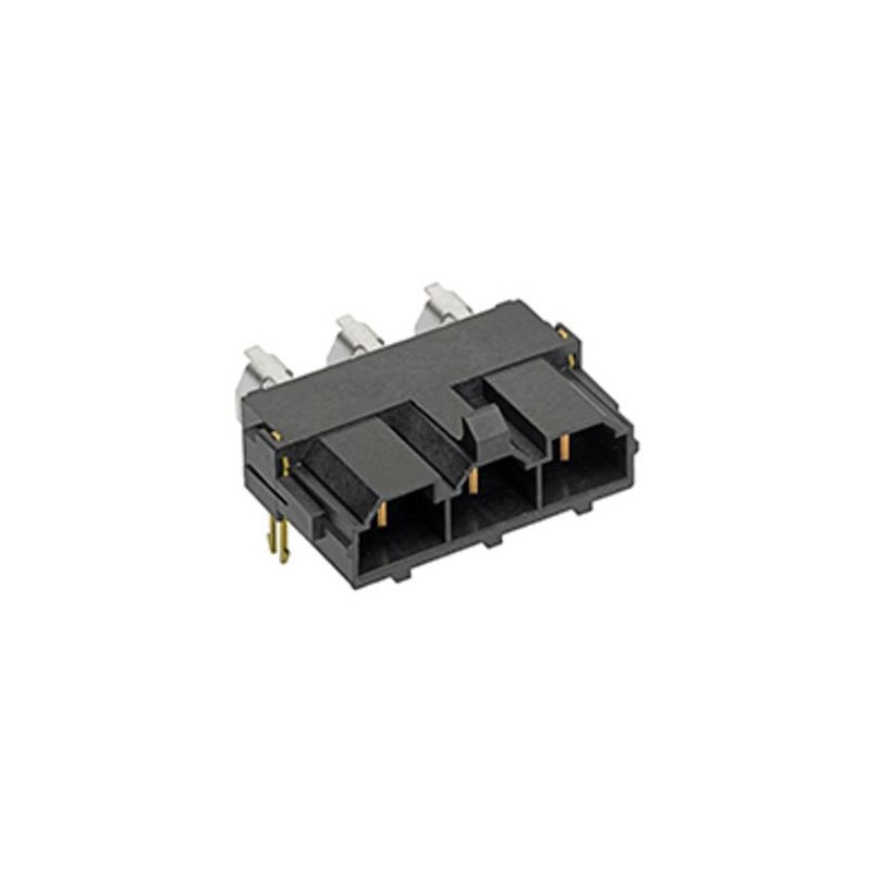 460 pcs - Molex Mini-Fit Sr. Series Right Angle Through Hole PCB Header, 2 Contact(s), 10.0mm Pitch, 1 Row(s), Shrouded