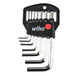 1 pcs - Wiha Tools 7 piece L Shape Metric Hex Key Set, 1.5 - 6mm