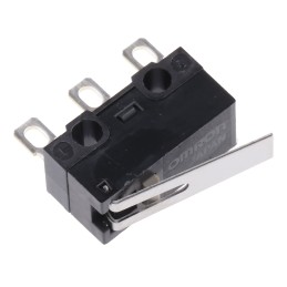 5 pcs - Omron Hinge Lever Micro Switch, Solder Terminal, 3 A @ 125 V ac, SPDT, IP40