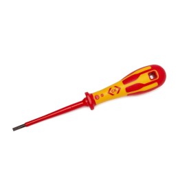 1 pcs - CK Slotted Parallel Screwdriver, SLP 2.5 Tip, 75 mm Blade, VDE/1000V, 170 mm Overall