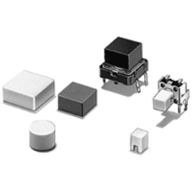 5 pcs - Omron Black Tactile Switch Cap for B3F series, B3FS series, B3W series, B32-2110