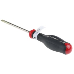 1 pcs - Facom Slotted Screwdriver, 5.5 x 1 mm Tip, 100 mm Blade, 209 mm Overall