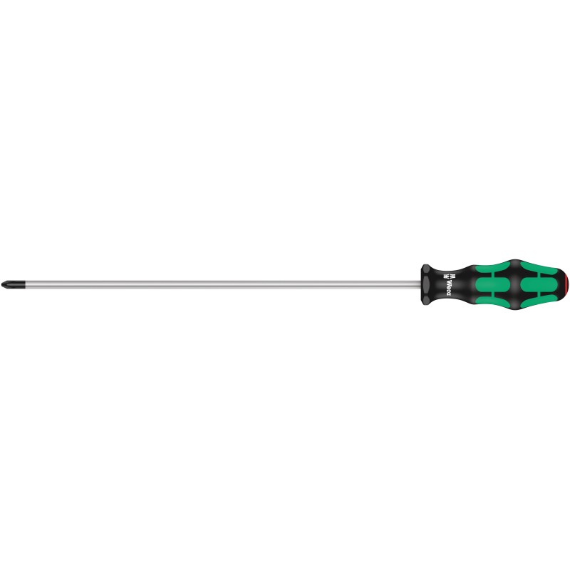 1 pcs - Wera Phillips Screwdriver, PH2 Tip, 300 mm Blade, 405 mm Overall