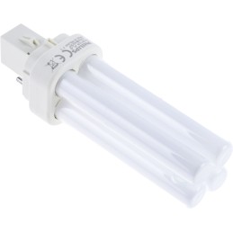 1 pcs - G24d-1 Quad Tube Shape CFL Bulb, 10 W, 4000K, Cool White Colour Tone