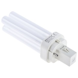 1 pcs - G24d-1 Quad Tube Shape CFL Bulb, 10 W, 4000K, Cool White Colour Tone