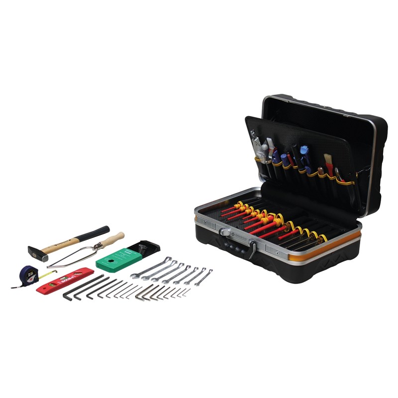 1 pcs - Bernstein 64 Piece Electricians Tool Kit with Case