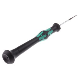 1 pcs - Wera Slotted Precision Screwdriver, 1.2 x 0.2 mm Tip, 40 mm Blade, 137 mm Overall