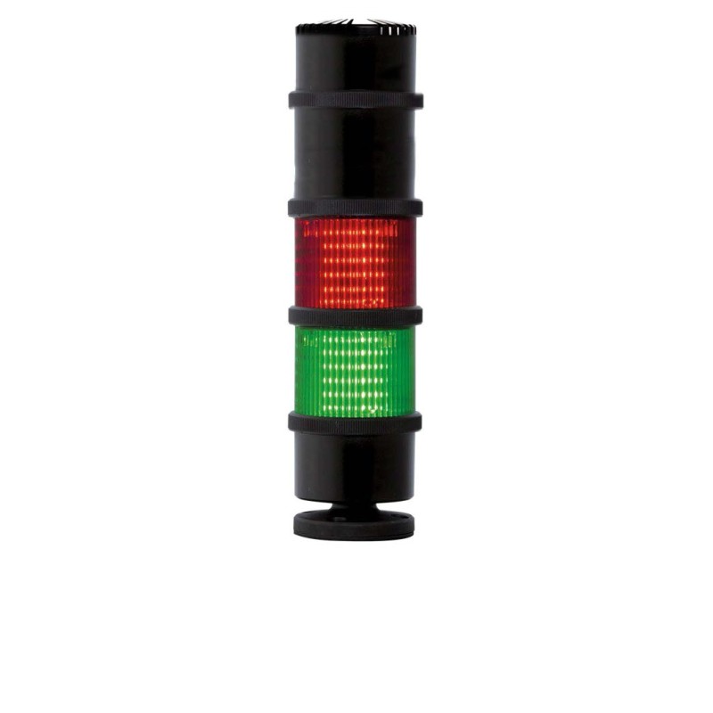 1 pcs - RS PRO Green/Red Signal Tower, 12 Lights, 240 V ac, Screw Mount