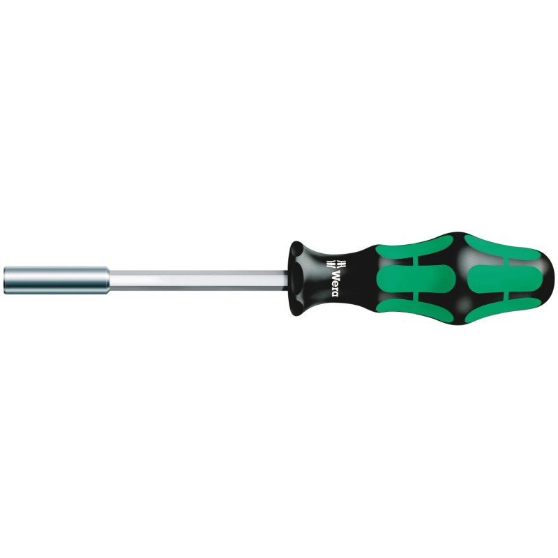 1 pcs - Wera Hexagon Bit Holder Screwdriver, 1/4 in Tip, 120 mm Blade, 232 mm Overall