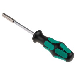 1 pcs - Wera Hexagon Bit Holder Screwdriver, 1/4 in Tip, 120 mm Blade, 232 mm Overall