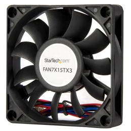 1 pcs - StarTech.com Axial Fan, 12 V dc, dc Operation, 29.58cfm, 3.12W, 26mA Max, 2.8 x 2.8 x 0.6in