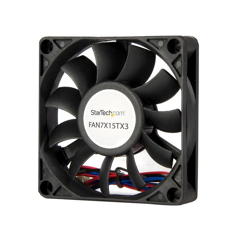 1 pcs - StarTech.com Axial Fan, 12 V dc, dc Operation, 29.58cfm, 3.12W, 26mA Max, 2.8 x 2.8 x 0.6in