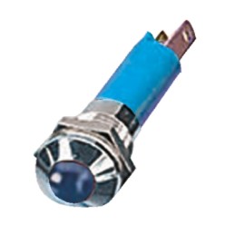 1 pcs - CML Innovative Technologies Blue Panel Mount Indicator, 12V, 8mm Mounting Hole Size