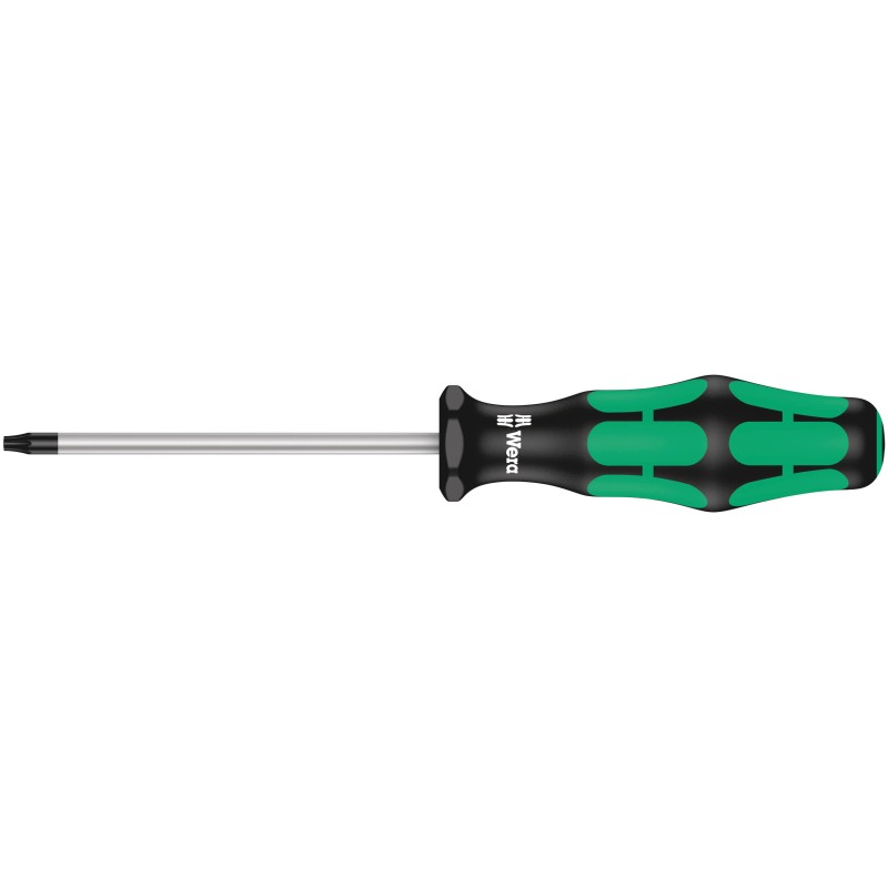 1 pcs - Wera Tamperproof Torx Screwdriver, T10 Tip, 80 mm Blade