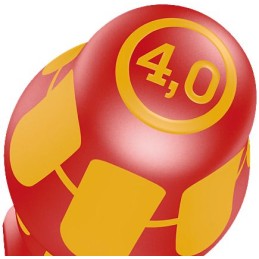 1 pcs - Wera Slotted Insulated Screwdriver, 3 mm Tip, 100 mm Blade, VDE/1000V, 181 mm Overall