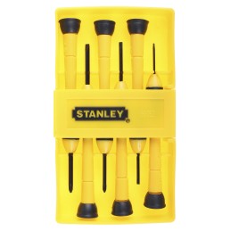 1 pcs - Stanley 0-66-052 Phillips, Slotted Precision Screwdriver Set, 6-Piece