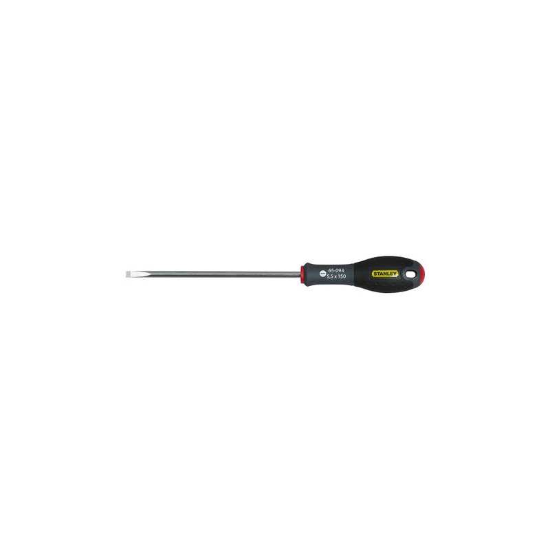1 pcs - Stanley Slotted Screwdriver, 5.5 mm Tip, 150 mm Blade