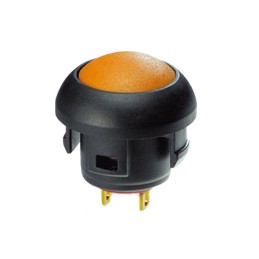 500 pcs - RS PRO Push Button Switch, On-(Off), Panel Mount, 13.6mm Cutout, SPST, 32V ac, IP67