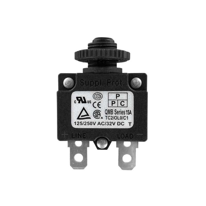 1 pcs : QMB-153-11C3N-3BA - CIR BRKR THRM 15A 250VAC 32VDC