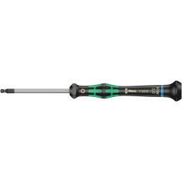 1 pcs - Wera Ball End Hexagon Precision Screwdriver, 3 mm Tip, 60 mm Blade, 157 mm Overall