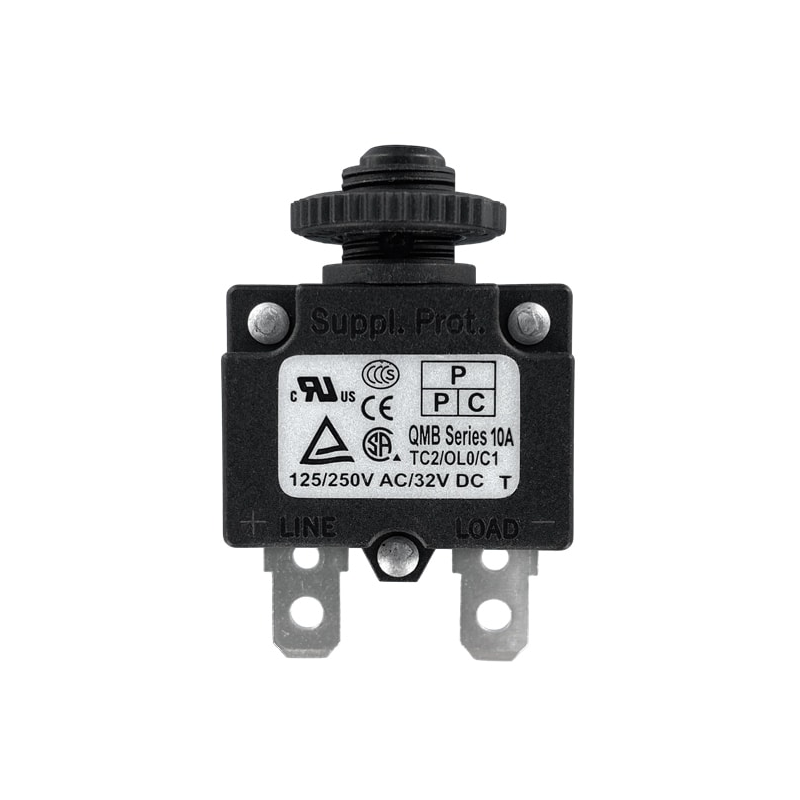 1 pcs : QMB-103-11C3N-3BA - CIR BRKR THRM 10A 250VAC 32VDC