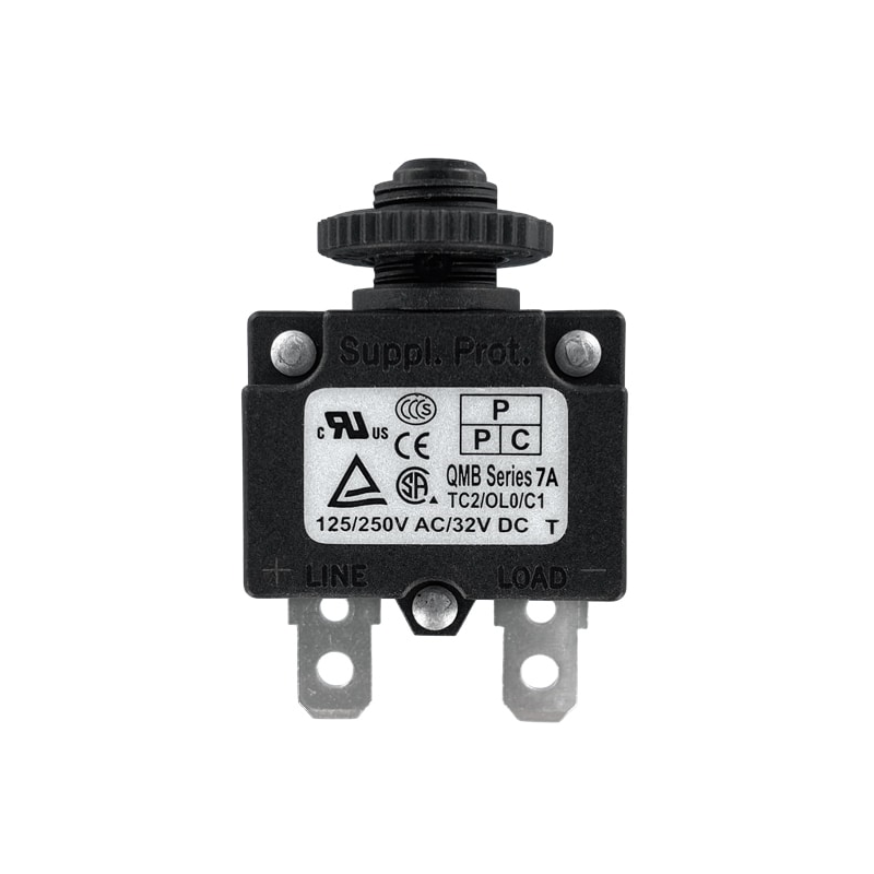 1 pcs : QMB-073-11C3N-3BA - CIR BRKR THRM 7A 250VAC 32VDC