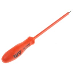 1 pcs - ITL Insulated Tools Ltd Slotted Insulated Screwdriver, 3 x 0.5 mm Tip, 100 mm Blade, VDE/1000V, 175 mm Overall