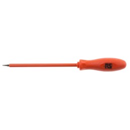 1 pcs - ITL Insulated Tools Ltd Slotted Insulated Screwdriver, 3 x 0.5 mm Tip, 100 mm Blade, VDE/1000V, 175 mm Overall