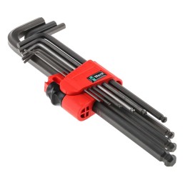 1 pcs - Wera 9 piece L Shape Metric Hex Key Set, 1.5 - 10mm