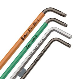 1 pcs - Wera 9 piece L Shape Metric Hex Key Set, 1.5 - 10mm