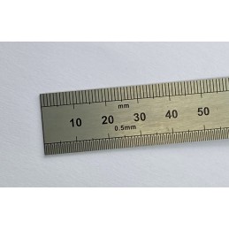 1 pcs - RS PRO 150mm Steel Imperial, Metric Ruler