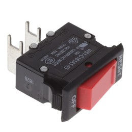 1 pcs : W51-C161A1-15 - CIR BRKR THRM 15A 250VAC 50VDC