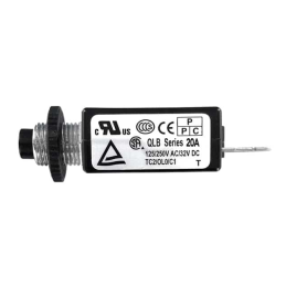 1 pcs : QLB-203-11B3N-3BA - CIR BRKR THRM 20A 250VAC 32VDC