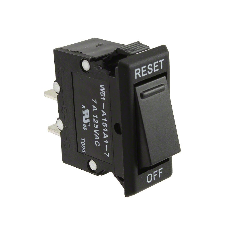 1 pcs : W51-A151A1-7 - CIR BRKR THRM 7A 250VAC 50VDC