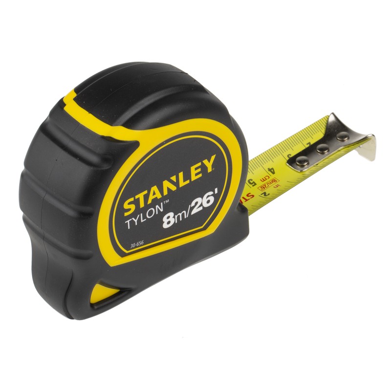 1 pcs - Stanley Tylon 8m Tape Measure, Metric & Imperial