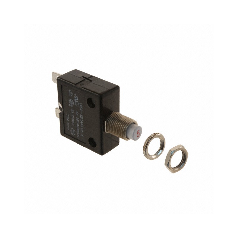 1 pcs : W54-XB1A4A10-5 - CIR BRKR THRM 5A 250VAC