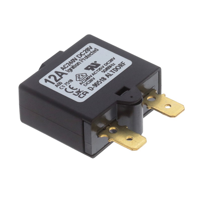 1 pcs : 1658-A00-00-P10-12A - CIR BRKR THRM 12A 240VAC 28VDC