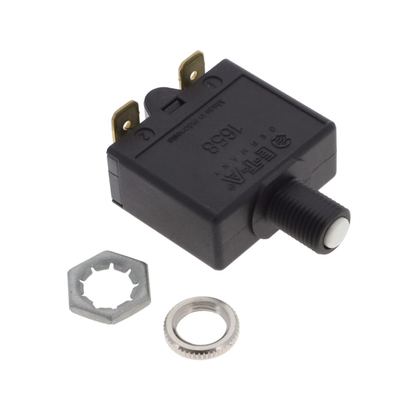 1 pcs : 1658-G21-02-P13-15A - CIR BRKR THRM 15A 240VAC 28VDC