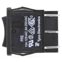 100 pcs - TE Connectivity DPDT, (On)-Off-(On) Rocker Switch Panel Mount