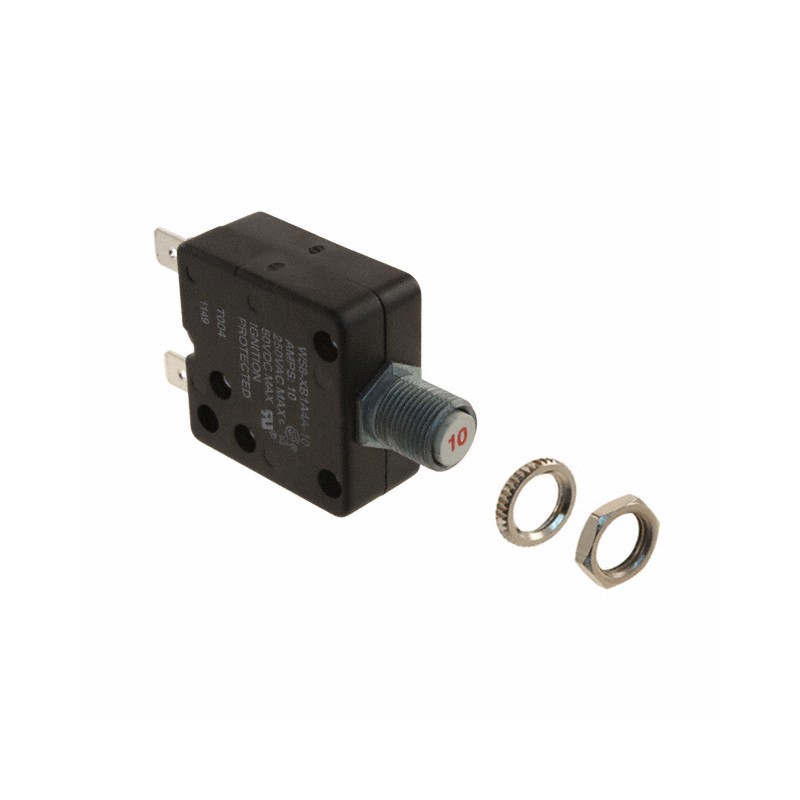 1 pcs : W58-XB1A4A-10 - CIR BRKR THRM 10A 250VAC 50VDC