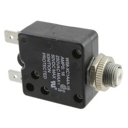 1 pcs : W58-XC1A4A-16 - CIR BRKR THRM 16A 250VAC 50VDC