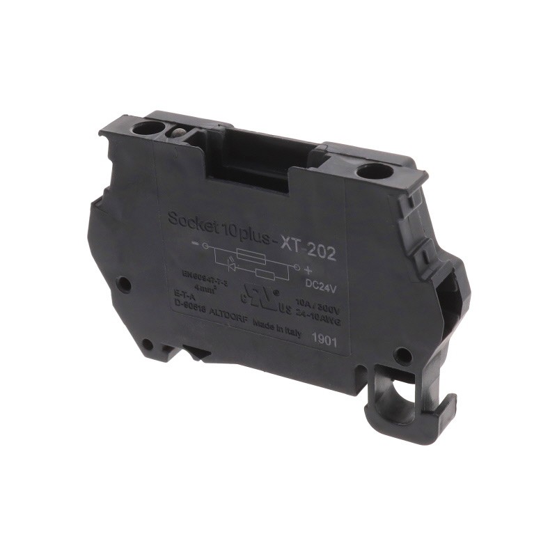 1 pcs : 7940112377 - BLACK TERMINAL BLOCK LED 24VDC P