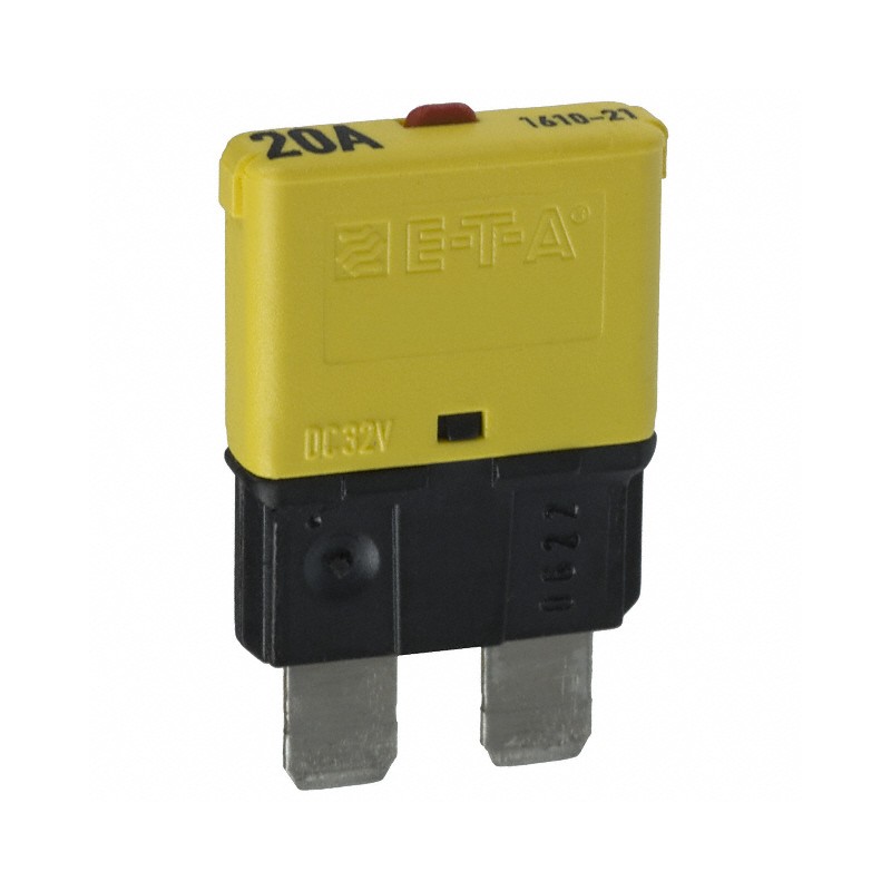 1 pcs : 1610-21-20A - CIR BRKR THRM 20A 32VDC