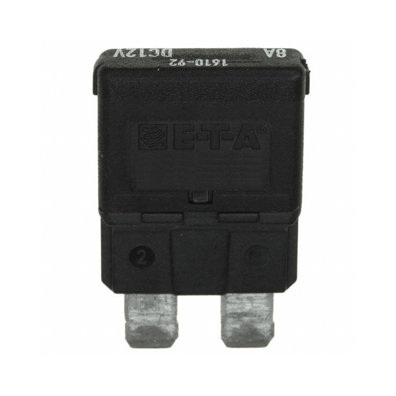 1 pcs : 1610-92-8A - CIRCUIT BREAKER THRM 8A 12VDC