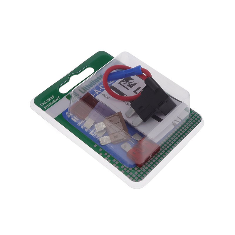1 pcs : 0FHA0200ZP - FUSE HLDR BLADE 32V 10A IN LINE