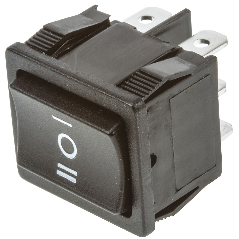 100 pcs - TE Connectivity DPDT, On-Off-On Rocker Switch Panel Mount