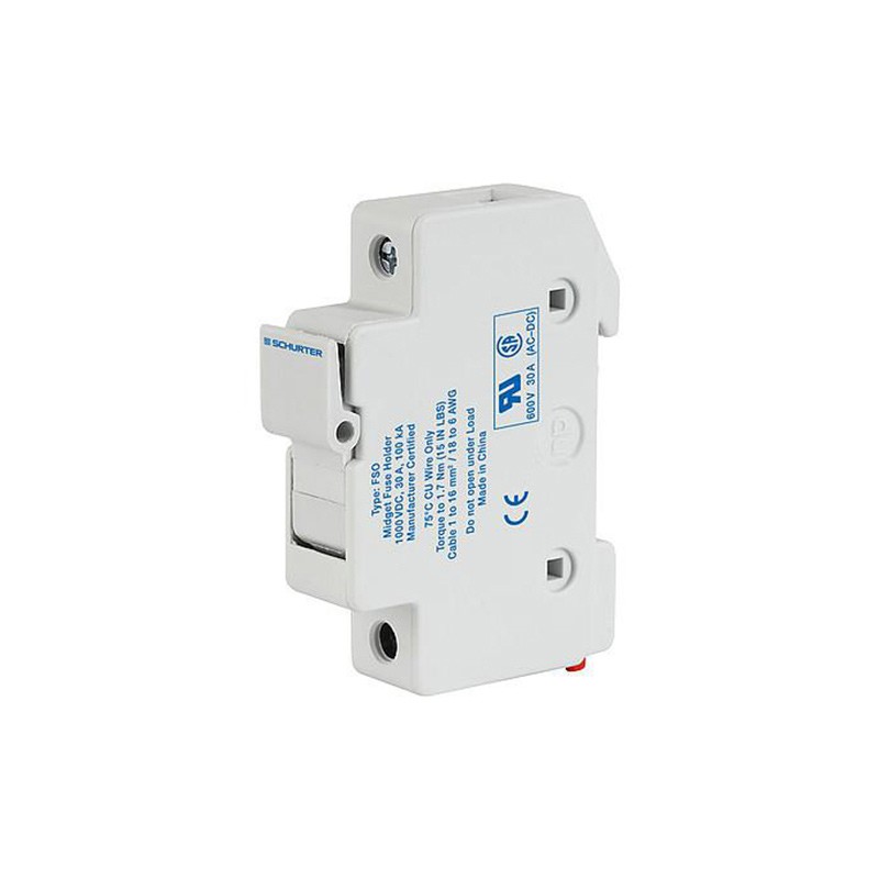 1 pcs : 0091.0001 - FUSE HLDR CART 600V 30A DIN RAIL
